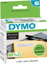 DYMO Etiketten, 25 x 54 mm weiß, festhaftend (11352) - S0722520