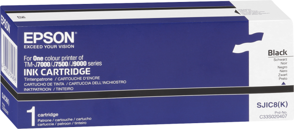 Tintenpatrone für EPSON TM-J7000/7500 schwarz  - SJIC8