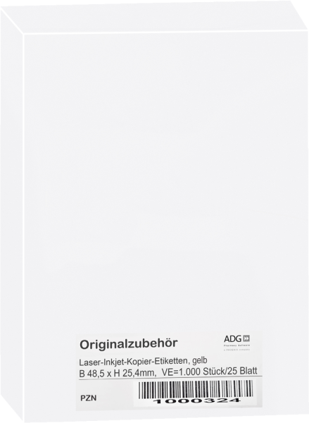 Laser-Inkjet-Kopier-Etiketten wie ZWE 4780 in Farbe gelb